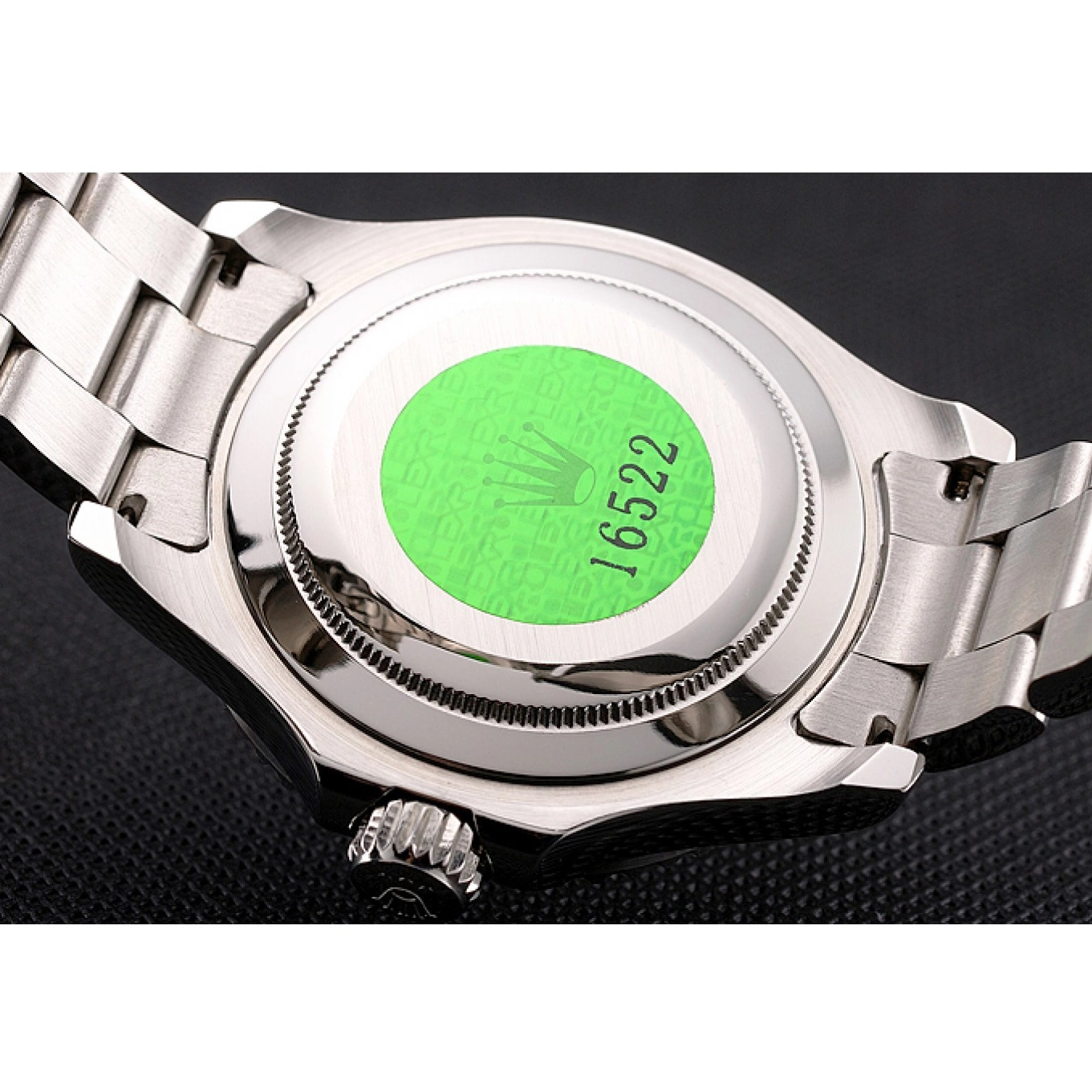 Aaa replica watch Stainless And Yacht-Master Dial Case Rolex Black Steel Bracelet 0706